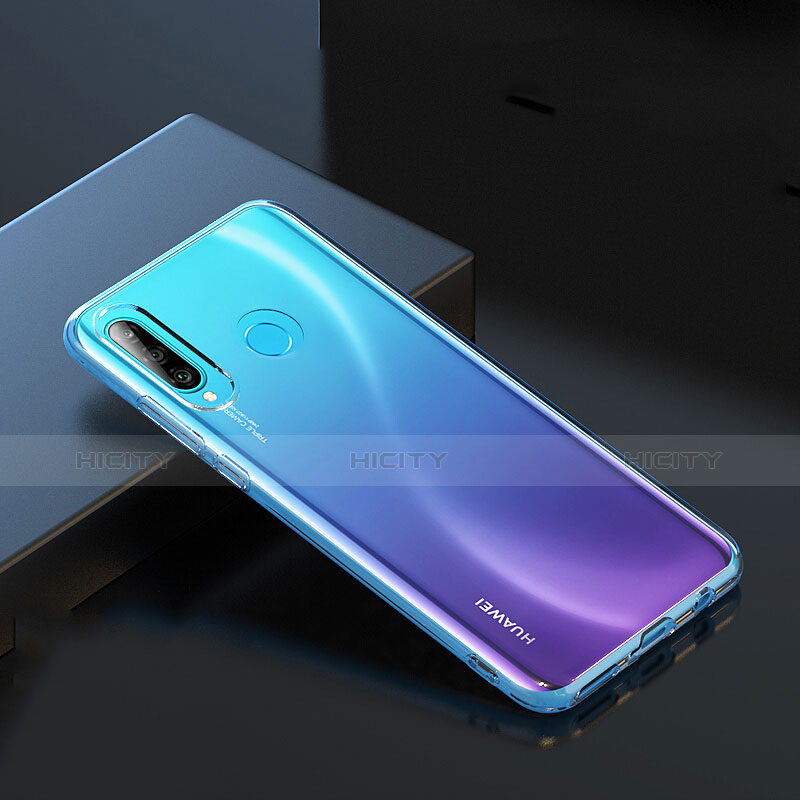 Funda Silicona Ultrafina Transparente con Protector de Pantalla para Huawei Nova 4e Claro