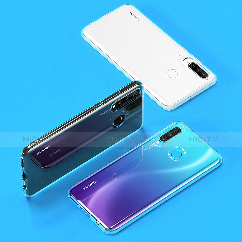 Funda Silicona Ultrafina Transparente con Protector de Pantalla para Huawei Nova 4e Claro