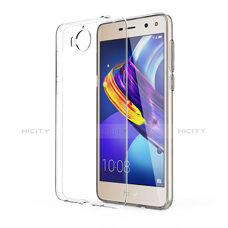 Funda Silicona Ultrafina Transparente con Protector de Pantalla para Huawei Y5 (2017) Claro