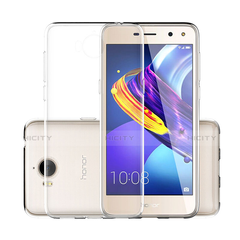 Funda Silicona Ultrafina Transparente con Protector de Pantalla para Huawei Y5 (2017) Claro