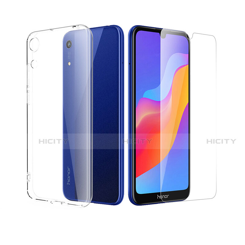 Funda Silicona Ultrafina Transparente con Protector de Pantalla para Huawei Y6 (2019) Claro