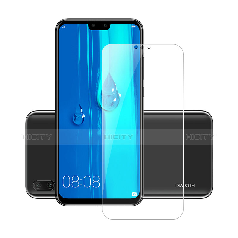 Funda Silicona Ultrafina Transparente con Protector de Pantalla para Huawei Y9 (2019) Claro