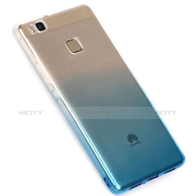 Funda Silicona Ultrafina Transparente Gradiente G01 para Huawei G9 Lite Azul