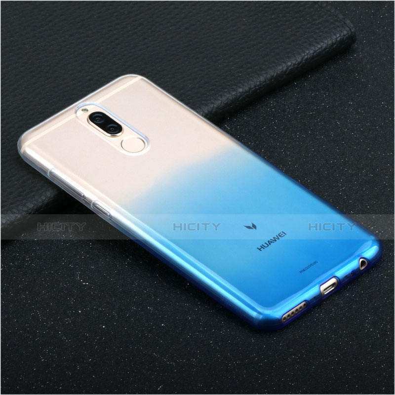 Funda Silicona Ultrafina Transparente Gradiente G01 para Huawei Nova 2i Azul