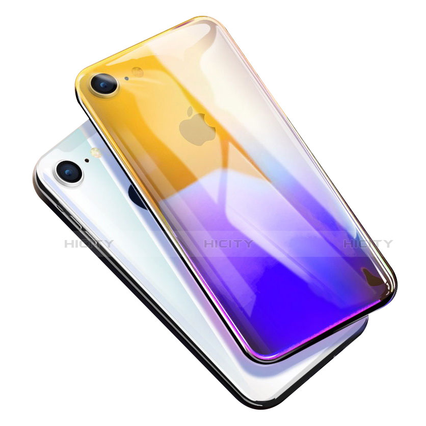 Funda Silicona Ultrafina Transparente Gradiente G02 para Apple iPhone SE (2020) Multicolor