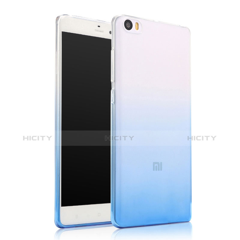 Funda Silicona Ultrafina Transparente Gradiente para Xiaomi Mi Note Azul