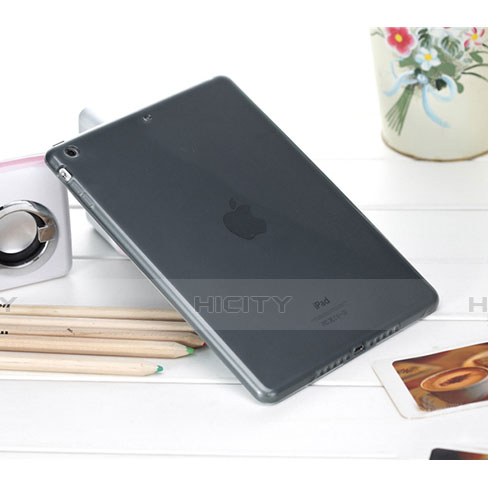 Funda Silicona Ultrafina Transparente para Apple iPad Air Gris