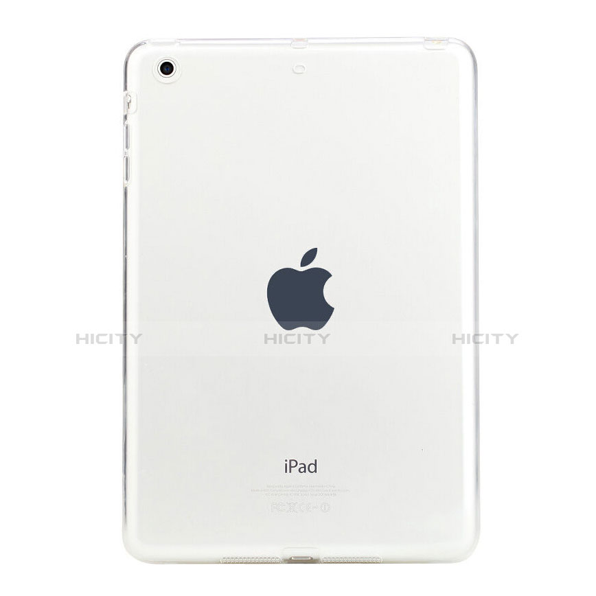 Funda Silicona Ultrafina Transparente para Apple iPad Mini 2 Blanco