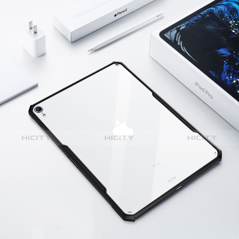 Funda Silicona Ultrafina Transparente para Apple iPad Pro 11 (2018) Negro