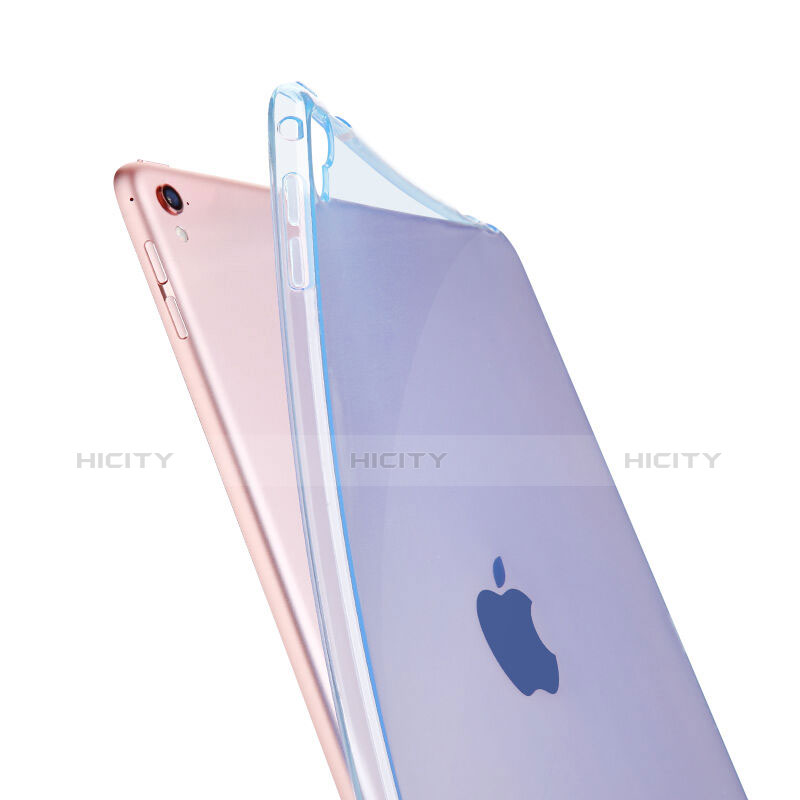 Funda Silicona Ultrafina Transparente para Apple iPad Pro 9.7 Azul