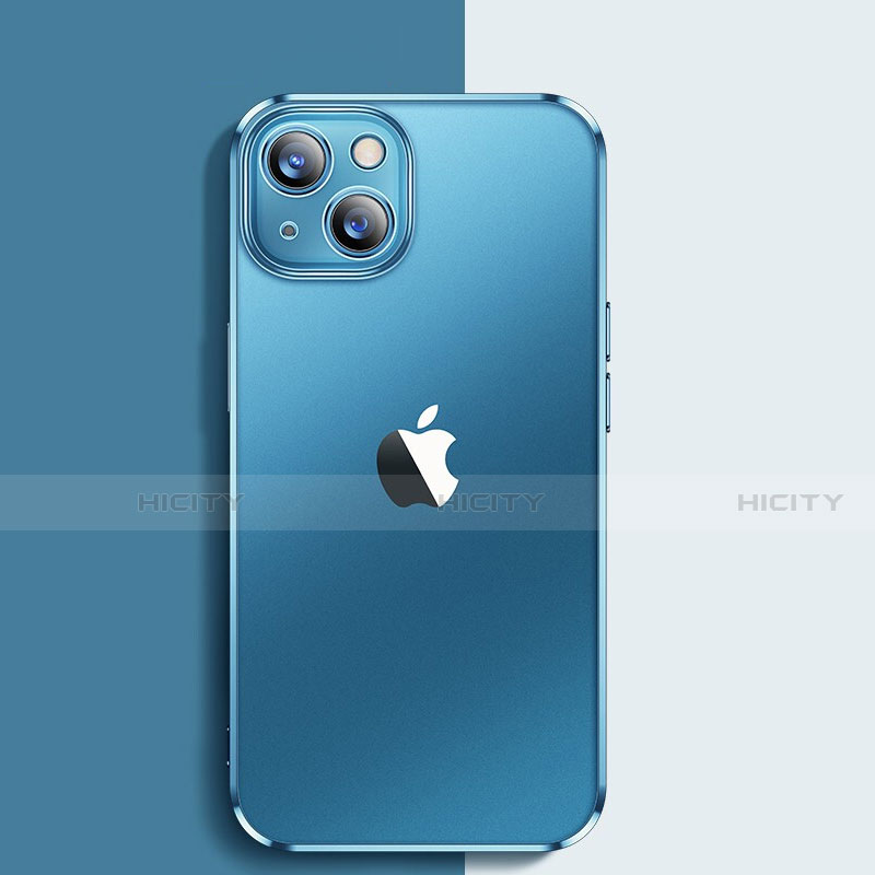 Funda Silicona Ultrafina Transparente para Apple iPhone 13 Mini Azul