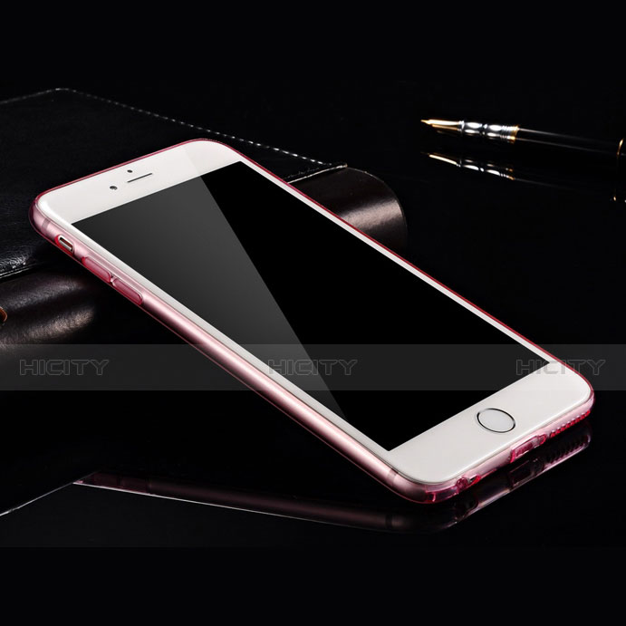 Funda Silicona Ultrafina Transparente para Apple iPhone 6 Rosa