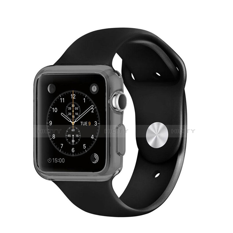 Funda Silicona Ultrafina Transparente para Apple iWatch 2 38mm Gris