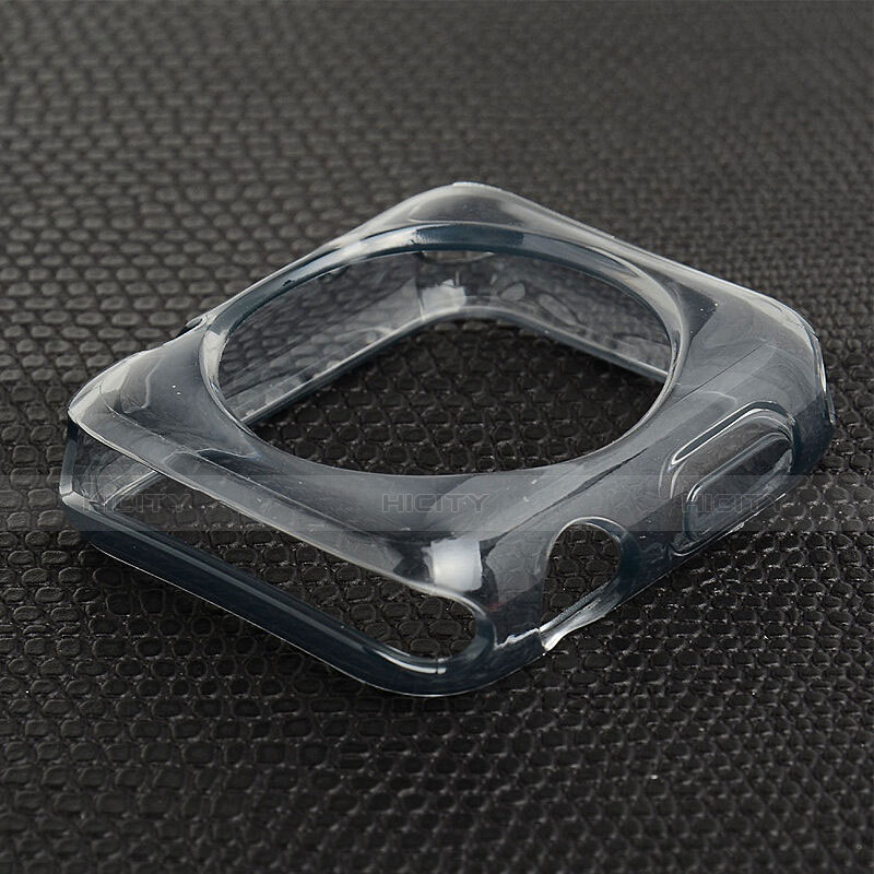 Funda Silicona Ultrafina Transparente para Apple iWatch 2 38mm Gris