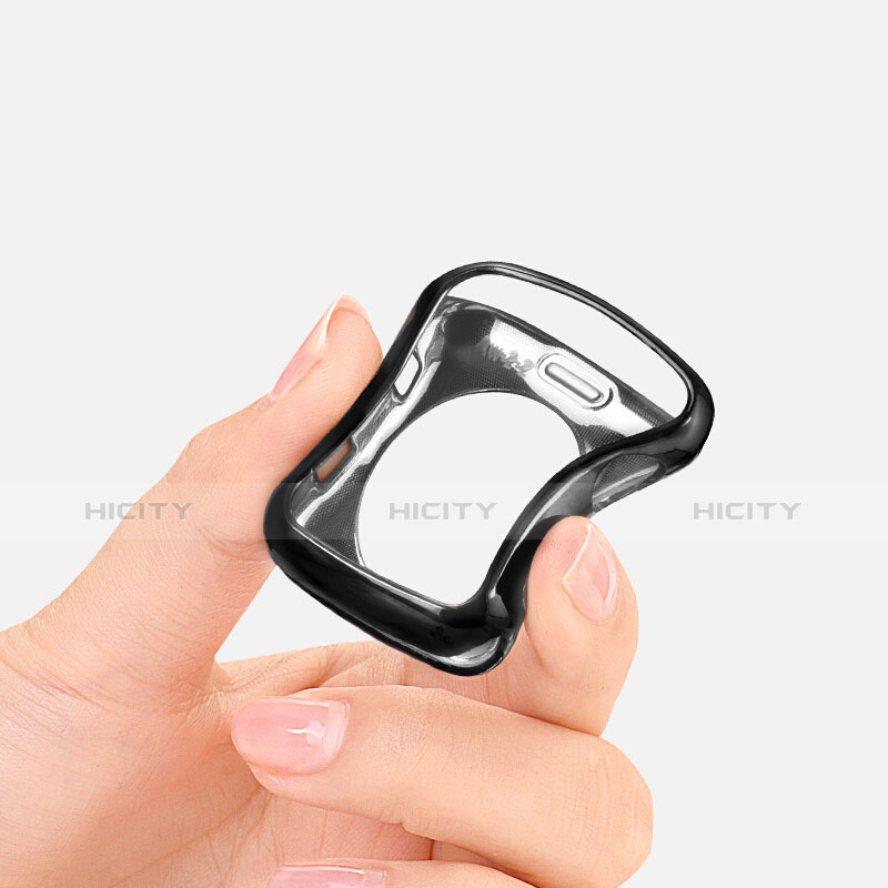 Funda Silicona Ultrafina Transparente para Apple iWatch 2 38mm Negro