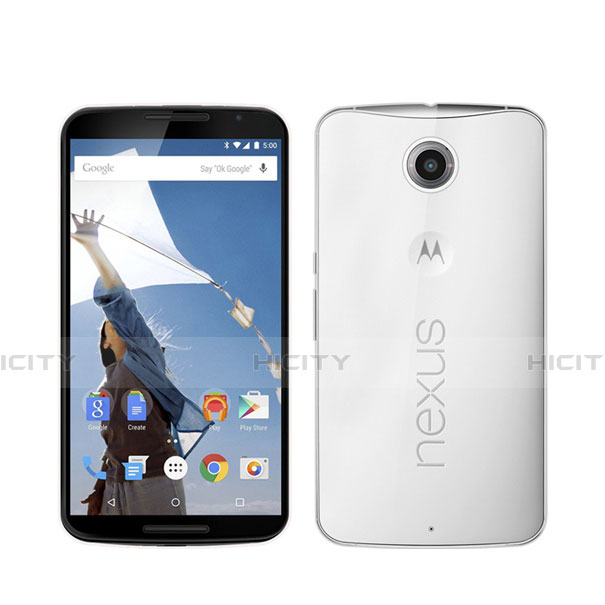 Funda Silicona Ultrafina Transparente para Google Nexus 6 Claro