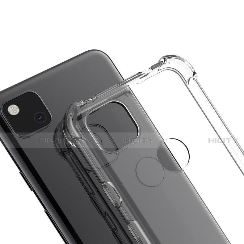 Funda Silicona Ultrafina Transparente para Google Pixel 4a Claro