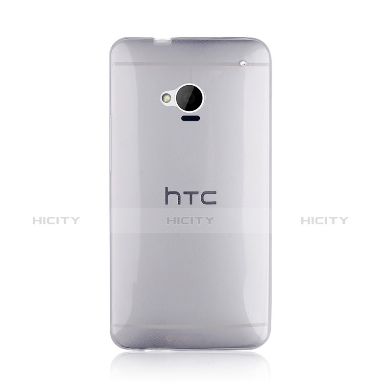 Funda Silicona Ultrafina Transparente para HTC One M7 Claro