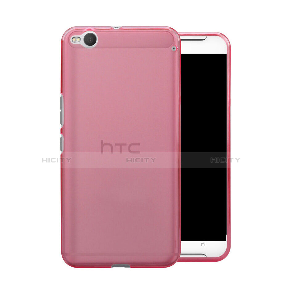 Funda Silicona Ultrafina Transparente para HTC One X9 Rosa