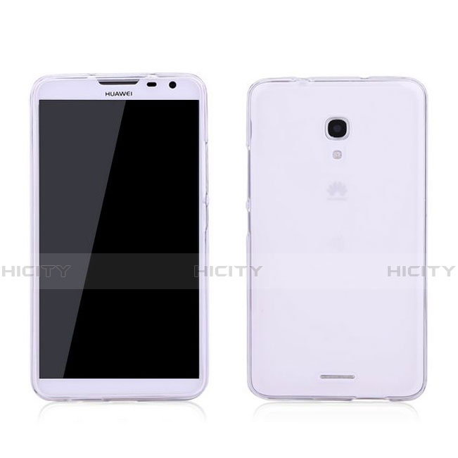 Funda Silicona Ultrafina Transparente para Huawei Ascend Mate 2 Blanco