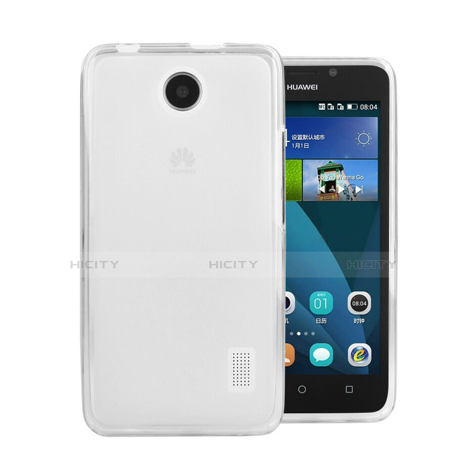 Funda Silicona Ultrafina Transparente para Huawei Ascend Y635 Blanco