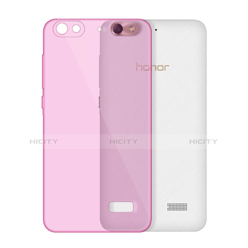 Funda Silicona Ultrafina Transparente para Huawei G Play Mini Rosa