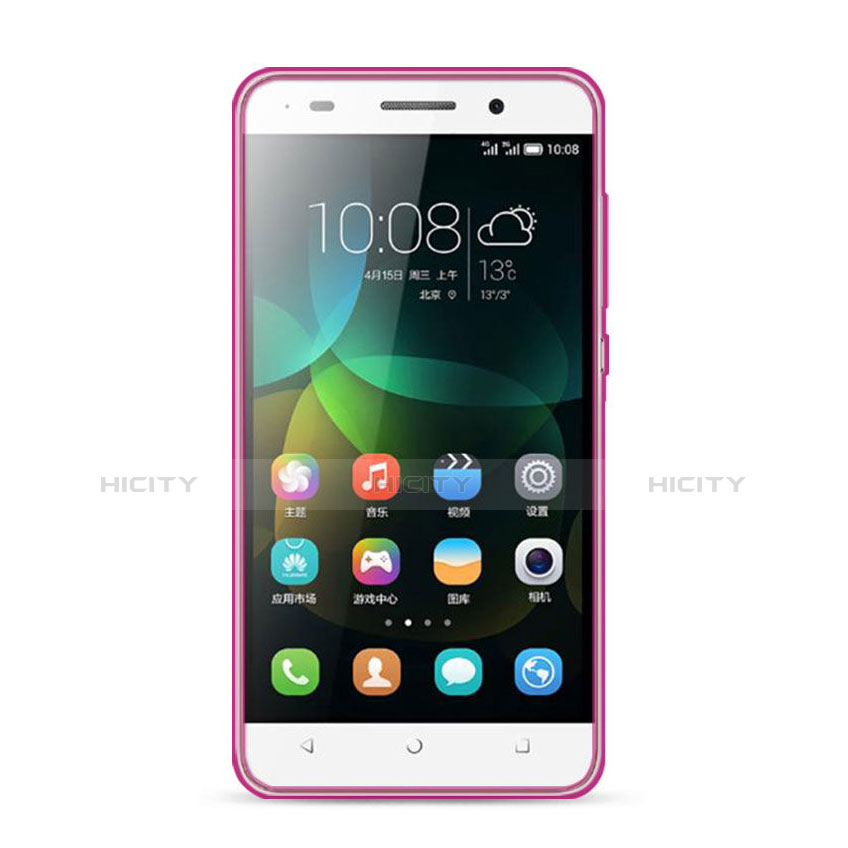 Funda Silicona Ultrafina Transparente para Huawei G Play Mini Rosa
