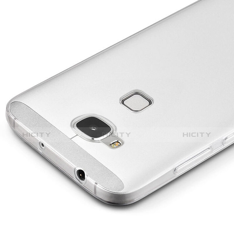 Funda Silicona Ultrafina Transparente para Huawei G8 Blanco