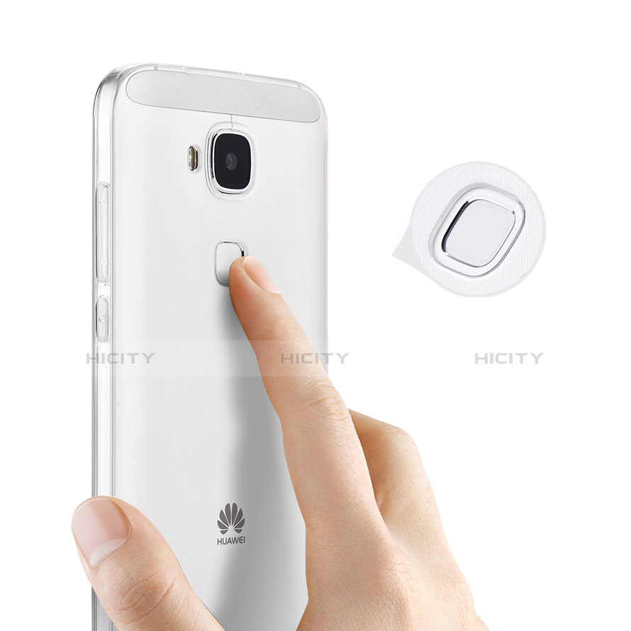 Funda Silicona Ultrafina Transparente para Huawei G8 Blanco