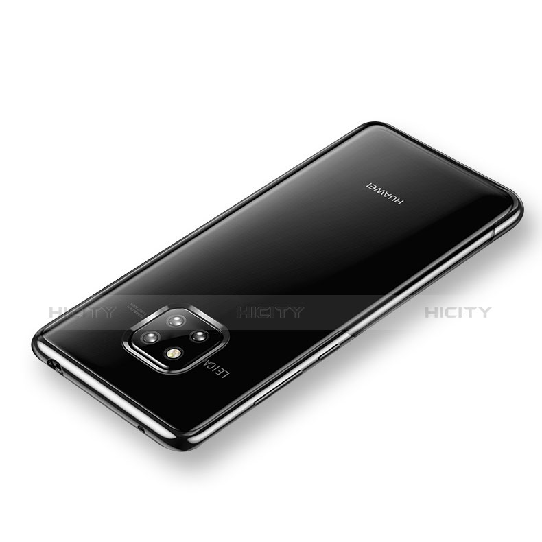 Funda Silicona Ultrafina Transparente para Huawei Mate 20 Pro Negro