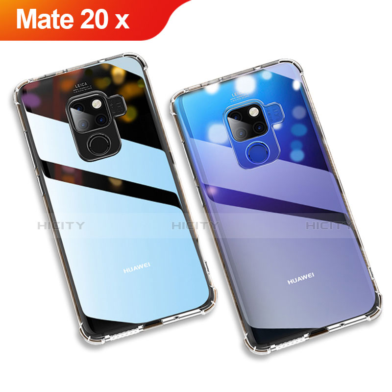 Funda Silicona Ultrafina Transparente para Huawei Mate 20 X Claro