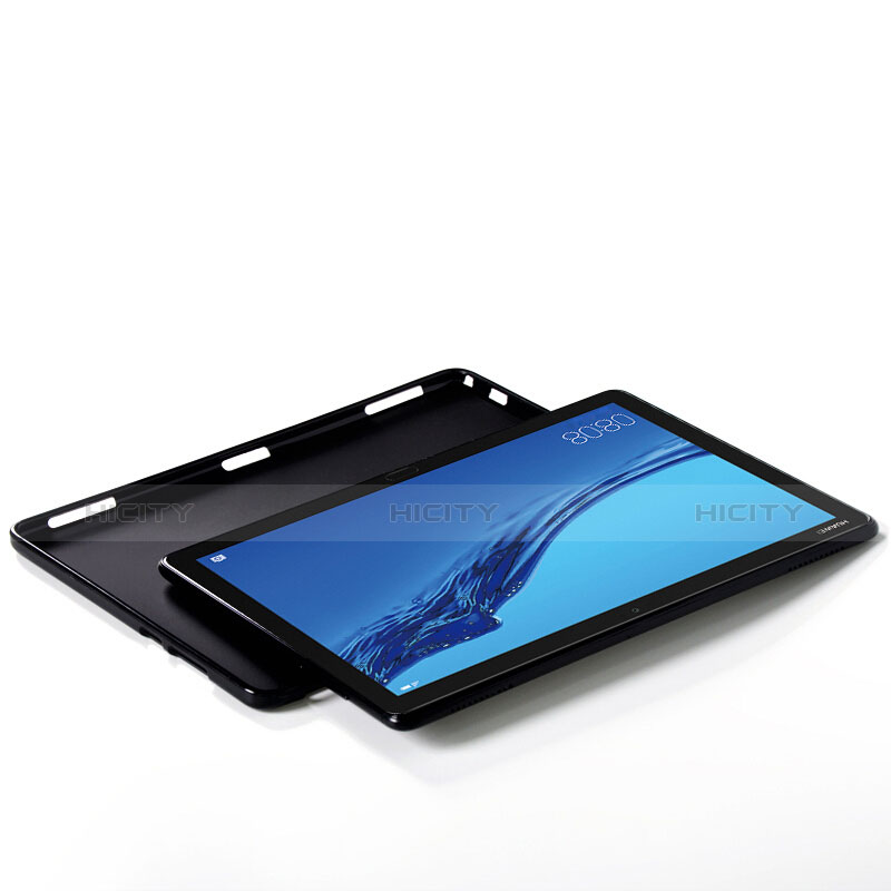 Funda Silicona Ultrafina Transparente para Huawei MediaPad C5 10 10.1 BZT-W09 AL00 Negro