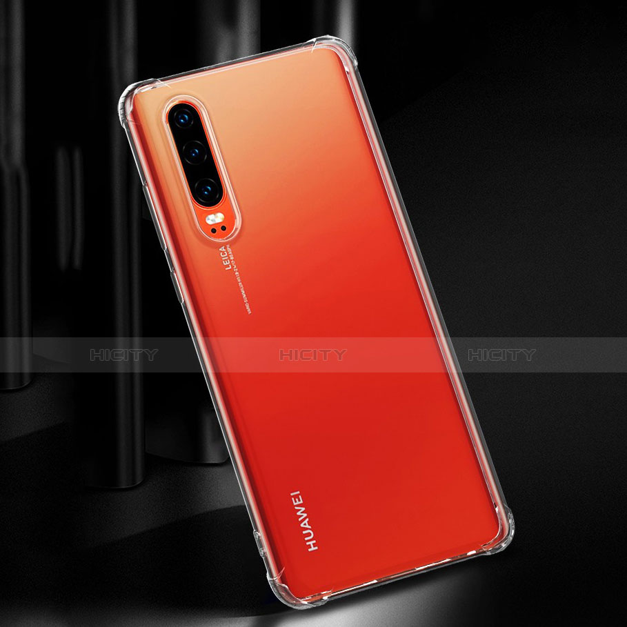 Funda Silicona Ultrafina Transparente para Huawei P30 Claro