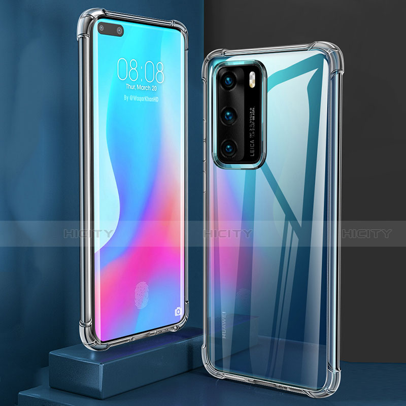 Funda Silicona Ultrafina Transparente para Huawei P40 Claro