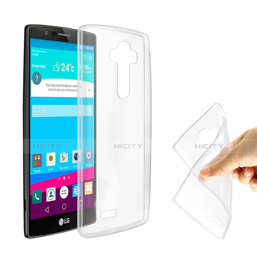 Funda Silicona Ultrafina Transparente para LG G4 Claro