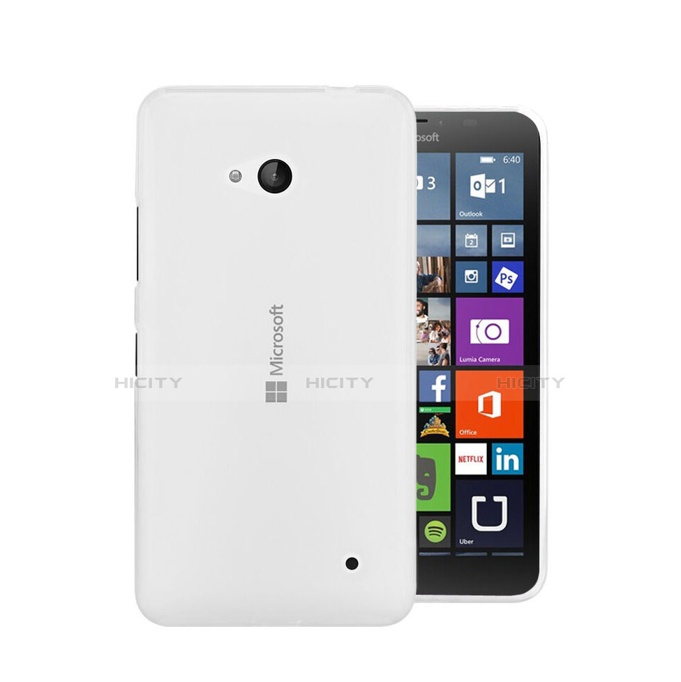 Funda Silicona Ultrafina Transparente para Microsoft Lumia 640 Claro