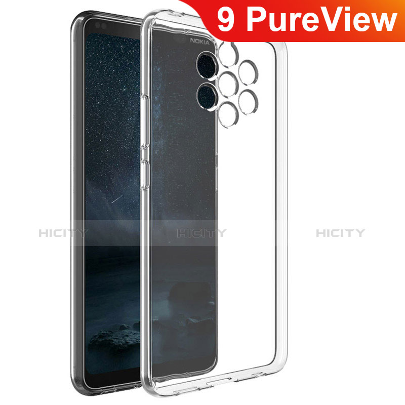 Funda Silicona Ultrafina Transparente para Nokia 9 PureView Claro