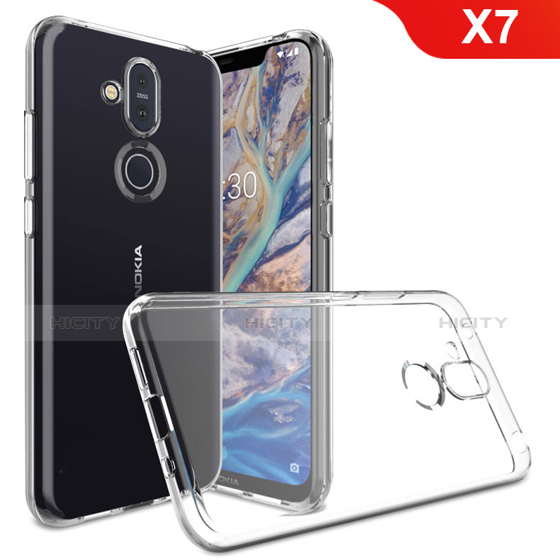 Funda Silicona Ultrafina Transparente para Nokia X7 Claro