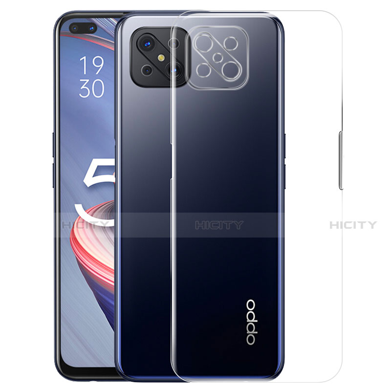 Funda Silicona Ultrafina Transparente para Oppo A92s 5G Claro