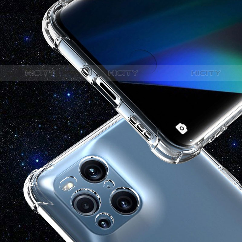 Funda Silicona Ultrafina Transparente para Oppo Find X3 Pro 5G Claro