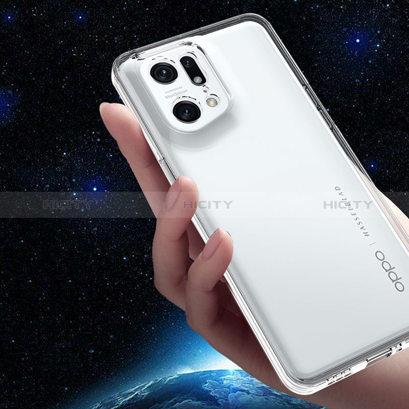 Funda Silicona Ultrafina Transparente para Oppo Find X5 5G Claro