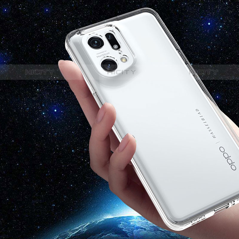 Funda Silicona Ultrafina Transparente para Oppo Find X5 Pro 5G Claro