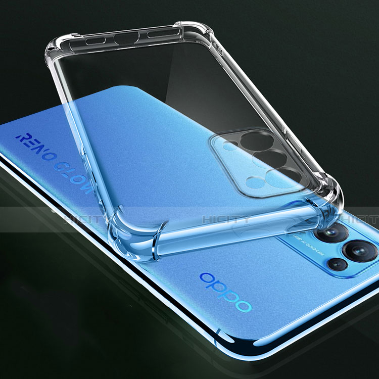 Funda Silicona Ultrafina Transparente para Oppo Reno5 Pro 5G Claro