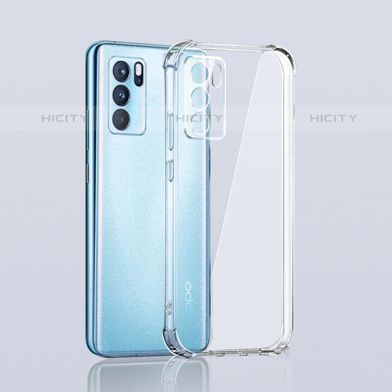 Funda Silicona Ultrafina Transparente para Oppo Reno6 Pro 5G India Claro