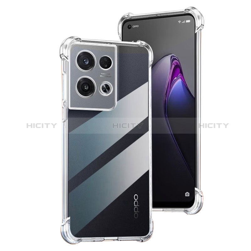 Funda Silicona Ultrafina Transparente para Oppo Reno9 Pro+ Plus 5G Claro