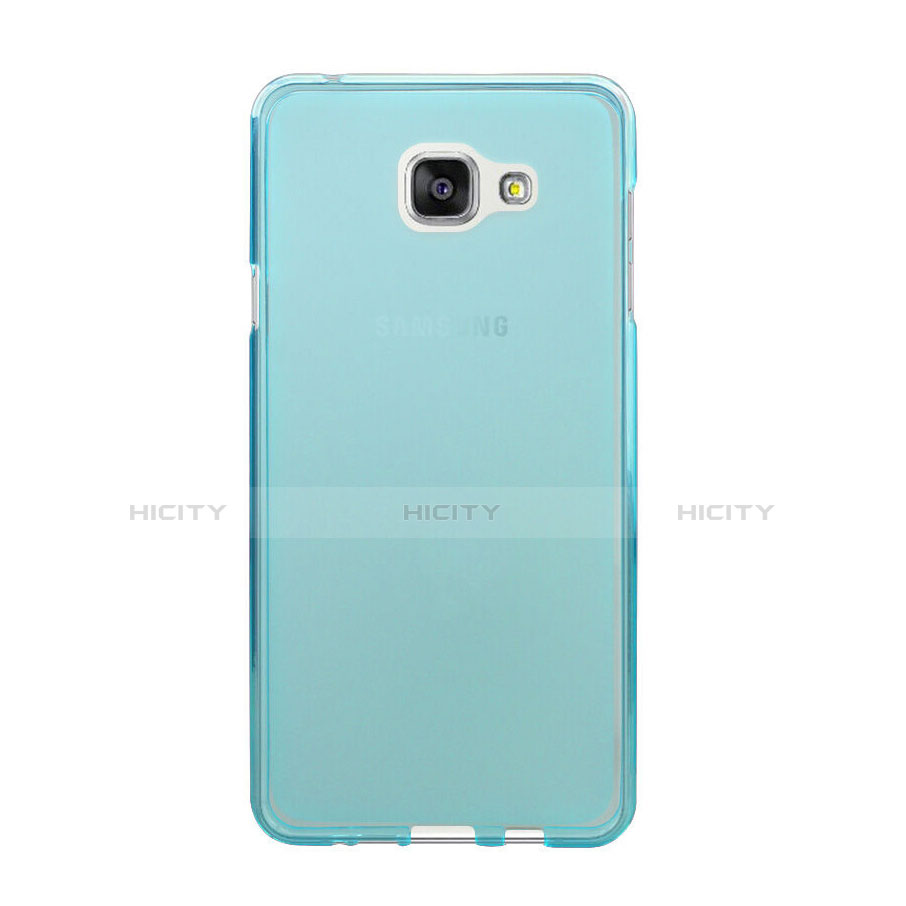 Funda Silicona Ultrafina Transparente para Samsung Galaxy A5 (2016) SM-A510F Azul