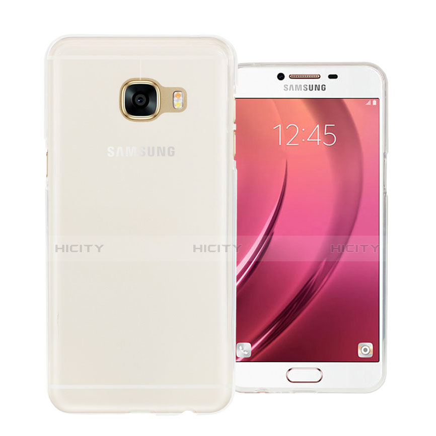 Funda Silicona Ultrafina Transparente para Samsung Galaxy C5 SM-C5000 Blanco