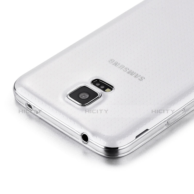 Funda Silicona Ultrafina Transparente para Samsung Galaxy S5 Duos Plus Claro