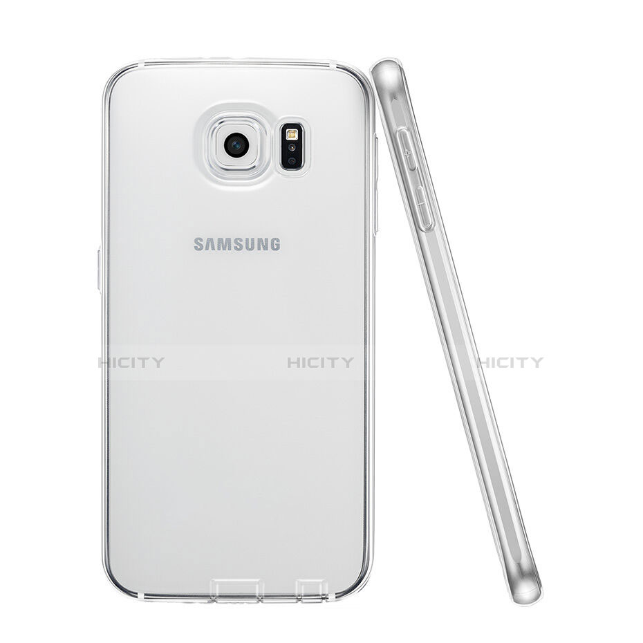 Funda Silicona Ultrafina Transparente para Samsung Galaxy S6 Duos SM-G920F G9200 Claro