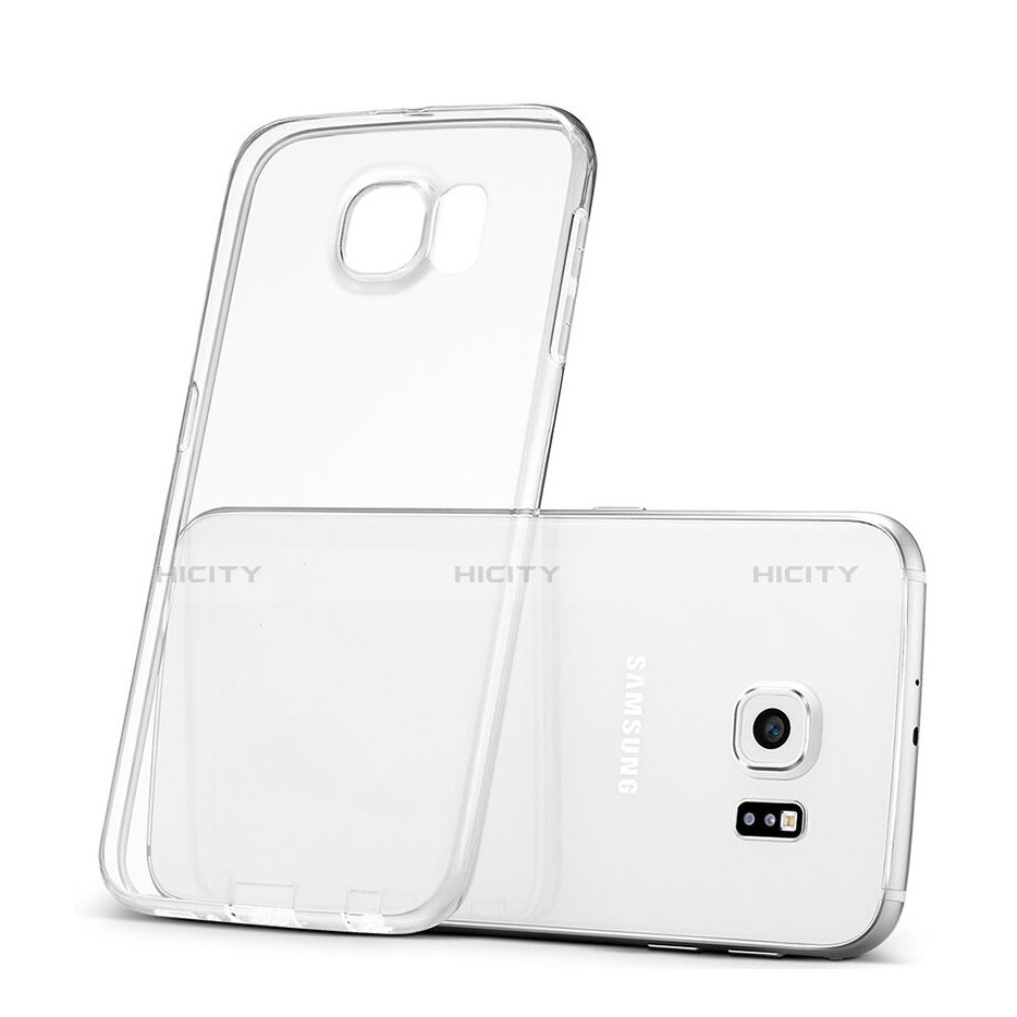 Funda Silicona Ultrafina Transparente para Samsung Galaxy S6 Duos SM-G920F G9200 Claro